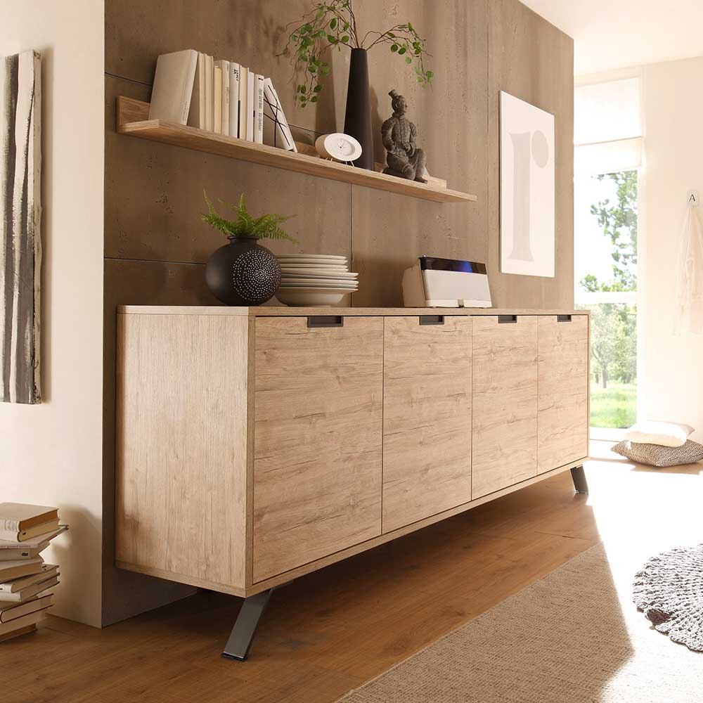 Retro Sideboard Rodonda in Eiche