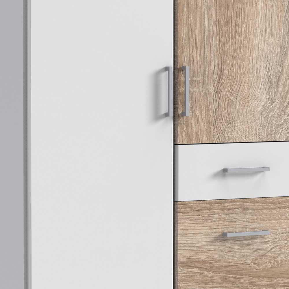 Schlafraum Kleiderschrank mit drei Schubladen - Magdelan