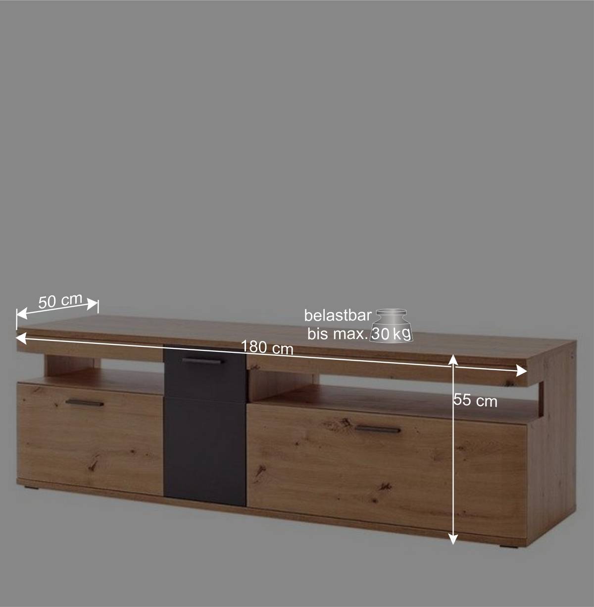 Topp Design Anbauwand Set - Vecenda (dreiteilig)
