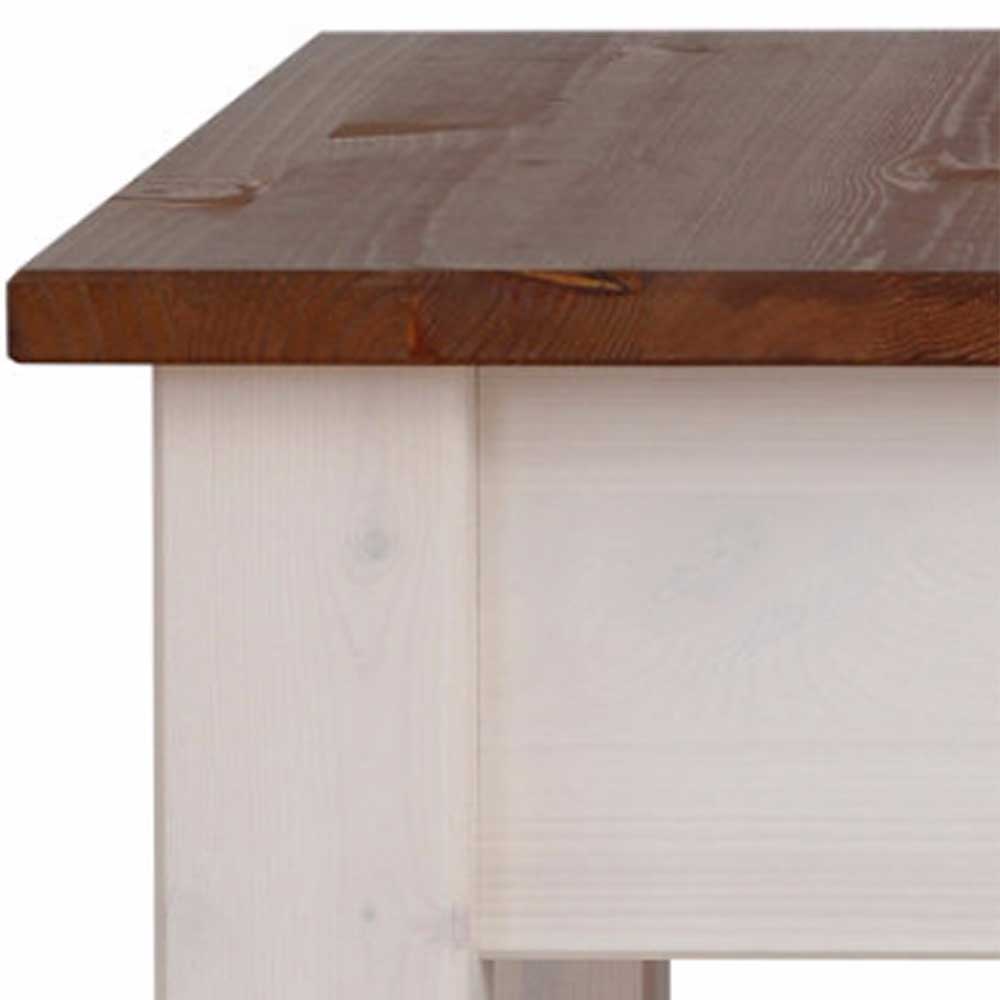 60x60 cm Landhaus Couchtisch mit Schublade - Auslava
