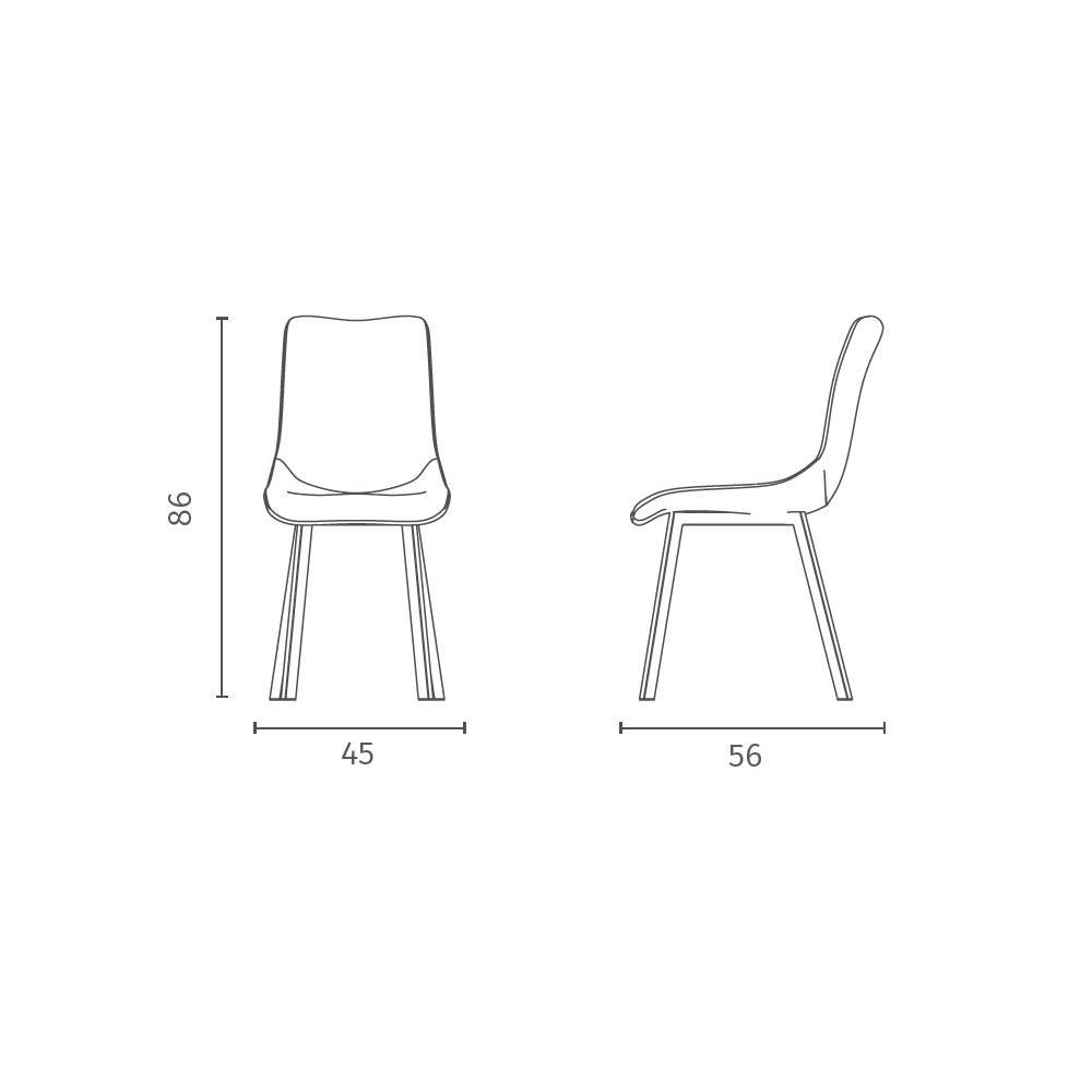 Esstischstuhl in Beige - Lucan (4er Set)