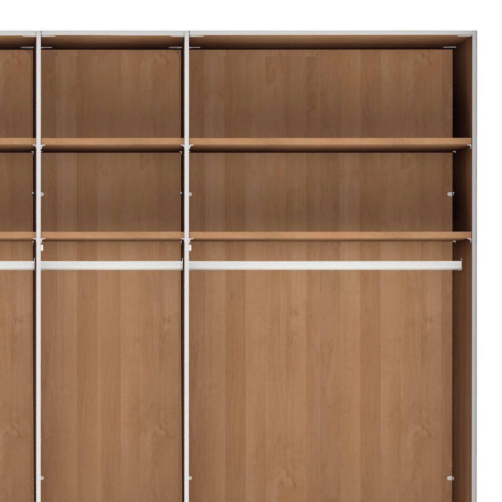 7-türiger Schlafzimmerschrank in Eiche Bianco - Vutonia