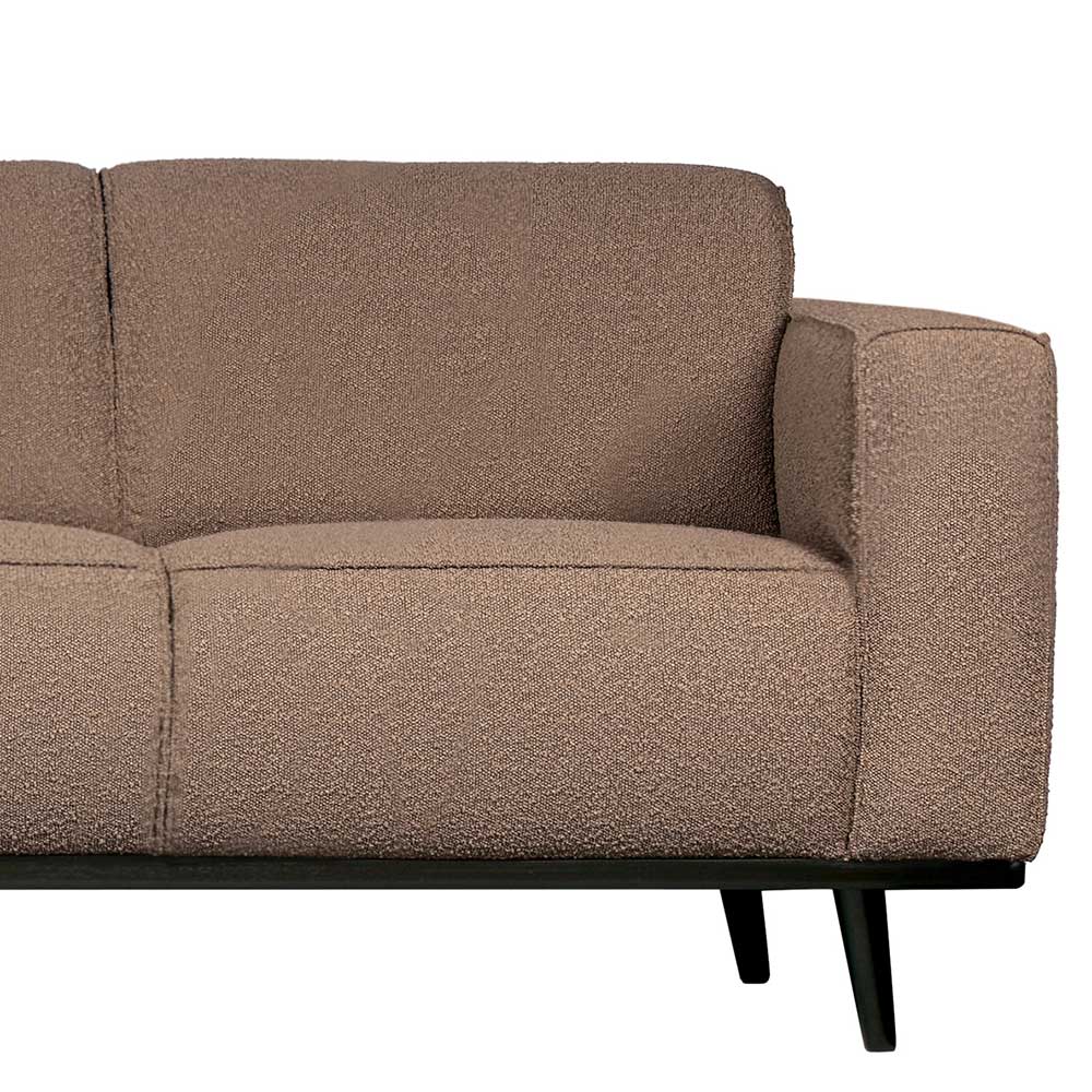 Rechte Seite der modernen braunen Wohnzimmercouch mit Polsterung – Auray