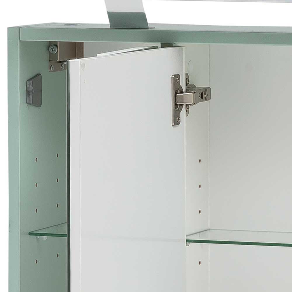 Bad 3-türiger Spiegelschrank in Mint Grün - Esdrus