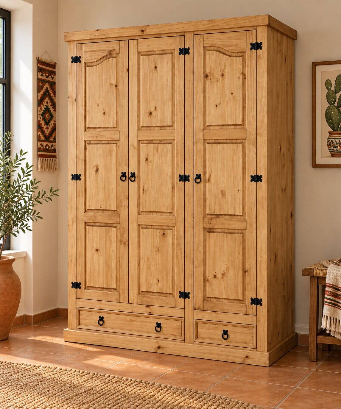 Kleiderschrank - Mexikanischer Landhaus Stil - Pocidia
