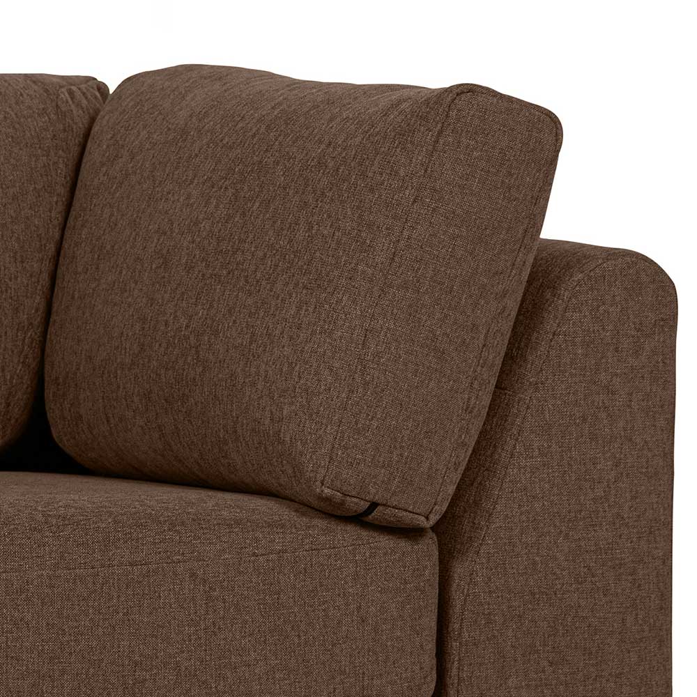 Rechtes Lounge-Element in Braun - Ravonia