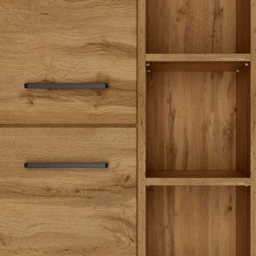 55x135x35 Badezimmer Midischrank in Wildeiche NB - Arazony