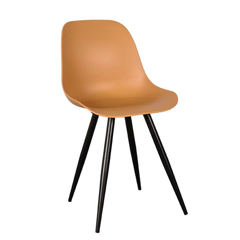 PP Schalenstühle in Ocker - Sayetton (2er Set)