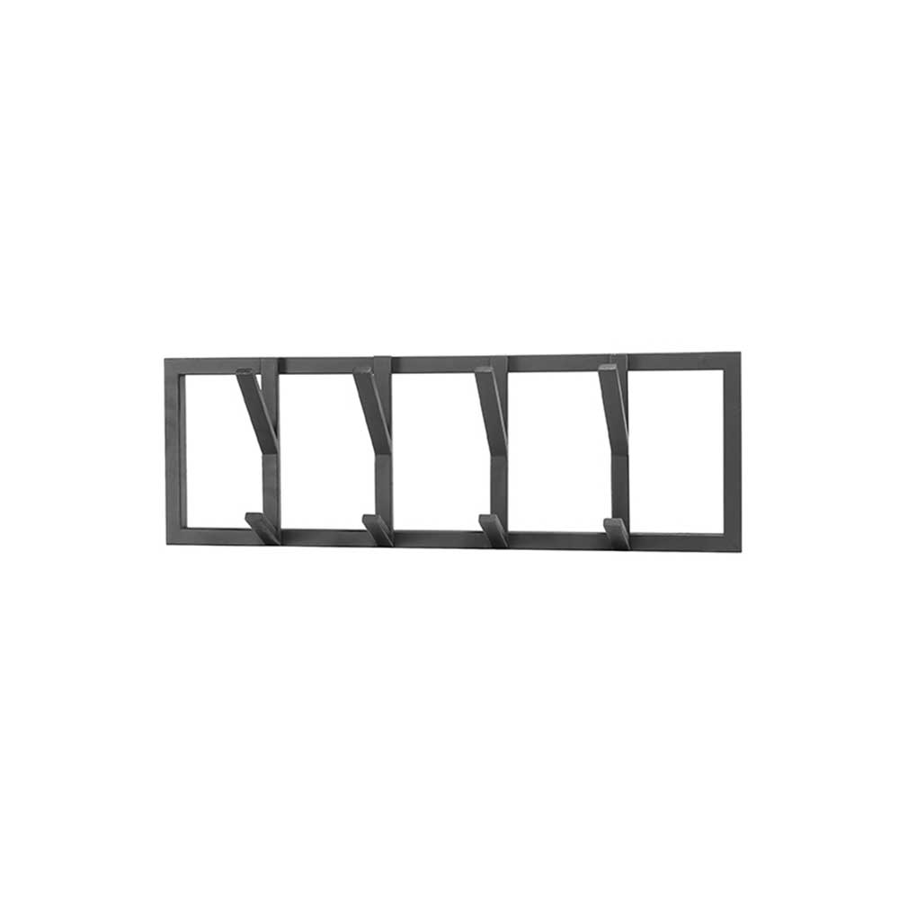 4 Haken Wandgarderobe aus Metall in Schwarz - Maurizio