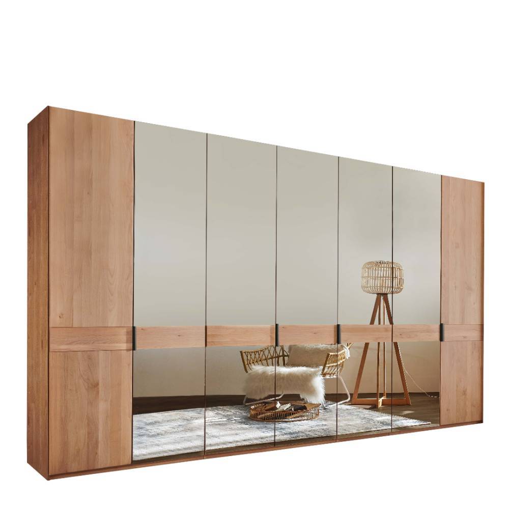 216 cm hoher Kleiderschrank mit sieben Türen - Murray