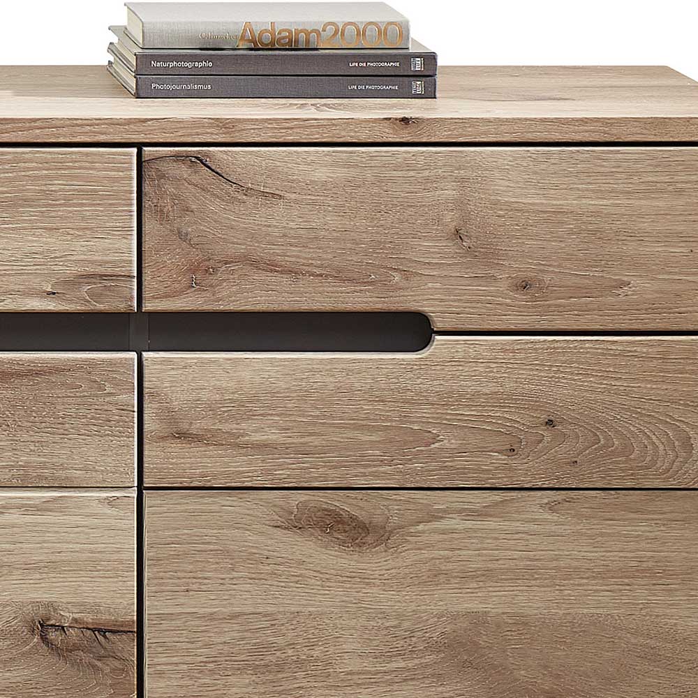 185cm breites Sideboard in Wildeiche Holzdekor - Zelio