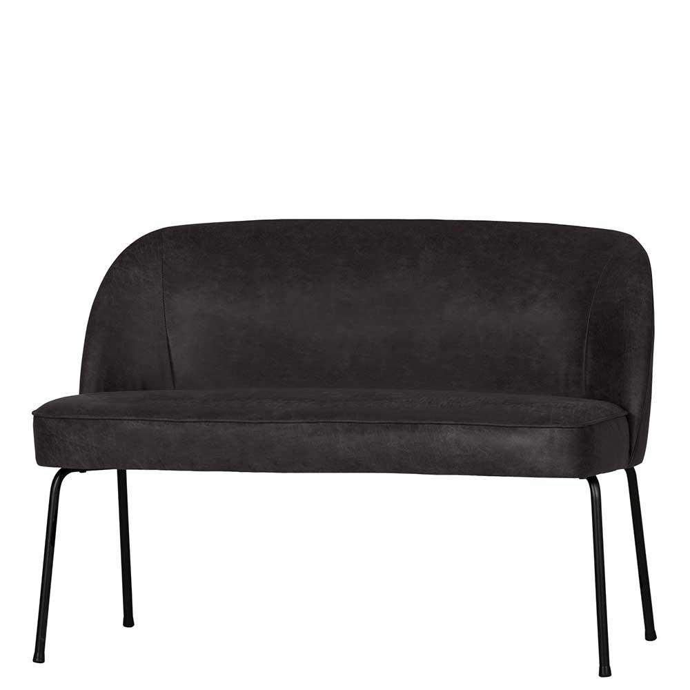 Esstischsofa aus Recyclingleder und Metall - Marietta