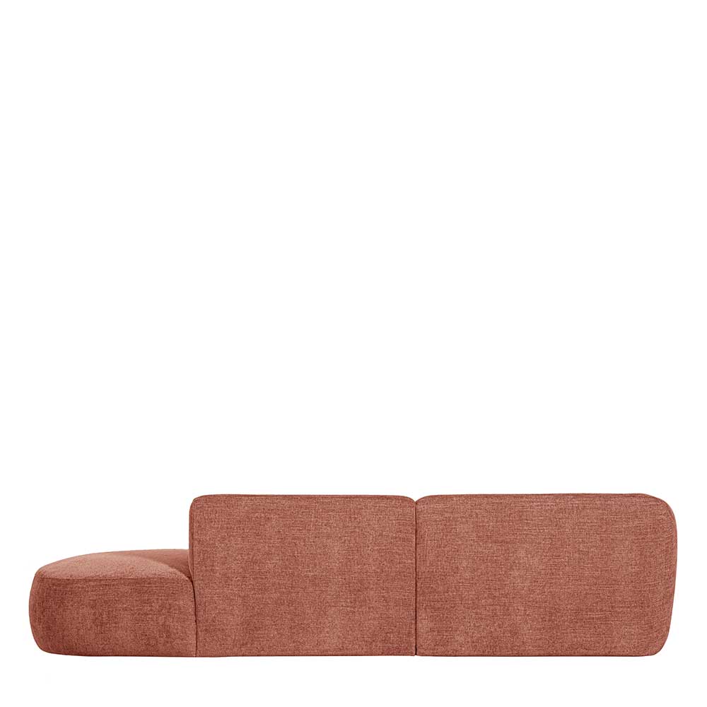 Stoff Eckcouch in Rosa - Gachi