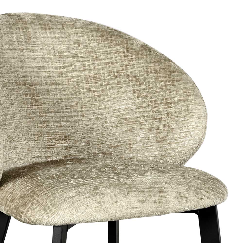 Struktursamt Polsterstühle in Beige - Hakamo (2er Set)