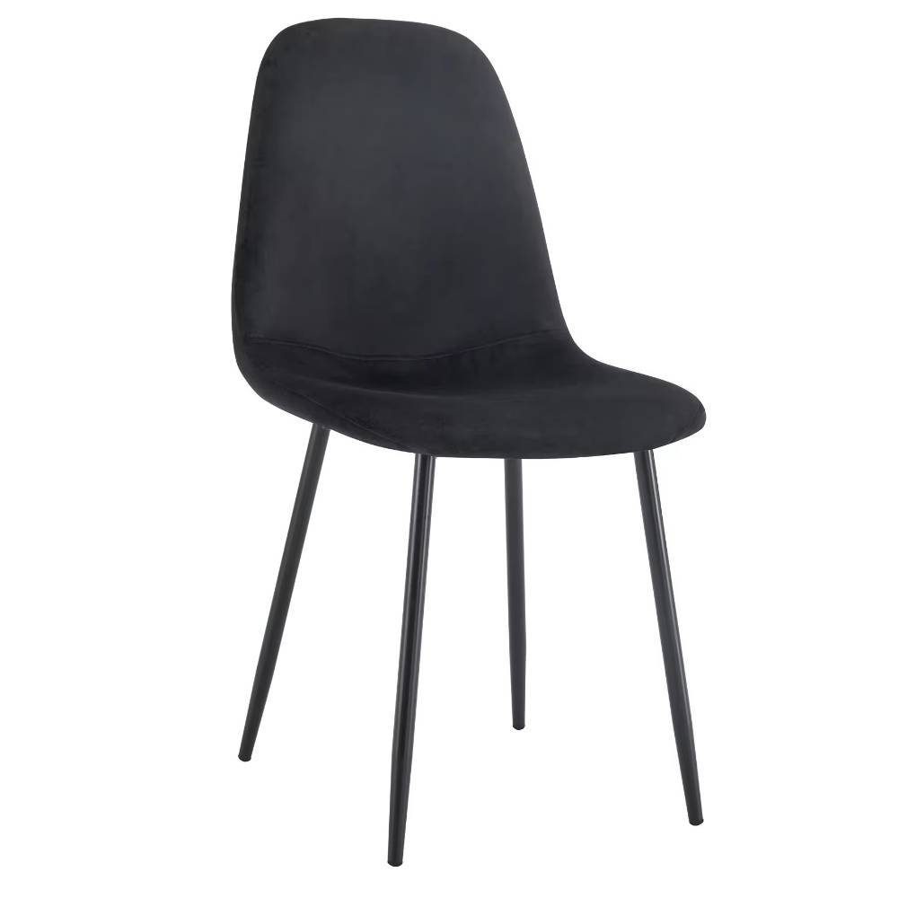 Retro Schalenstühle aus Samt - Porto (6er Set)