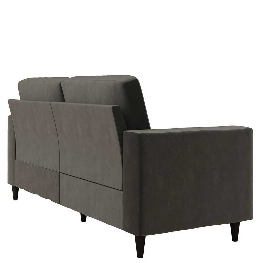 Dreisitzer Couch in Grau Samt - Hippa