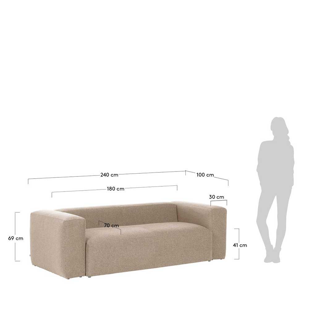 Sofa für drei Personen in Beige - Arsenily