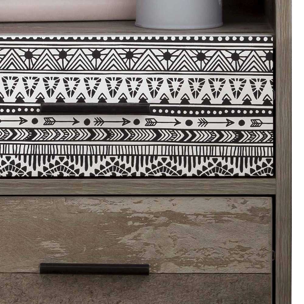 Design Nachtkommode mit 62 cm Höhe - Drondo