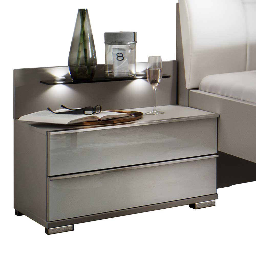 Set Doppelbett & Schrank - Nino (vierteilig)