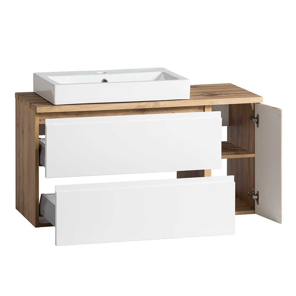 Möbelset Waschplatz 105 cm breit - Eight (zweiteilig)