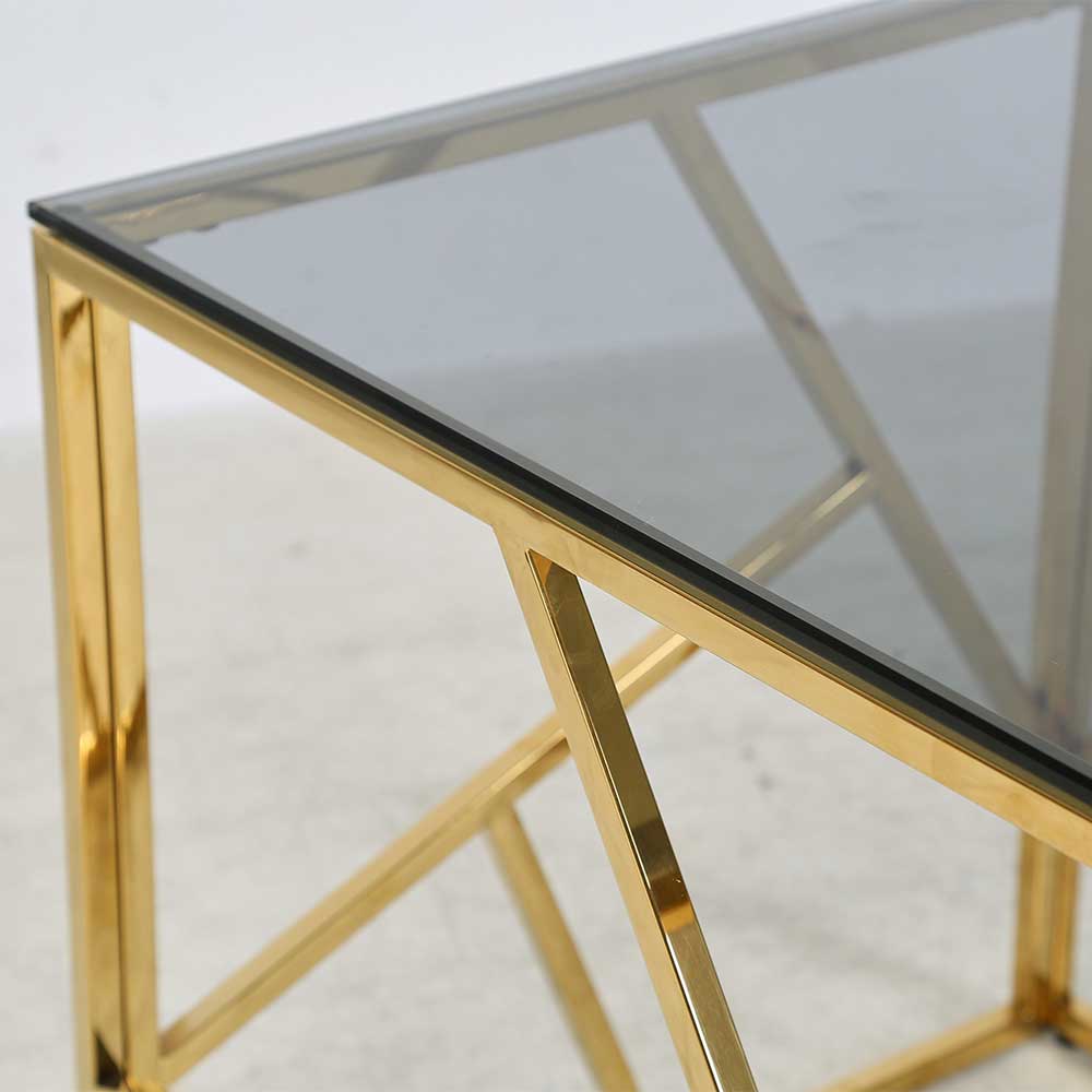 Eleganter Couchtisch aus Rauchglas - Navugada