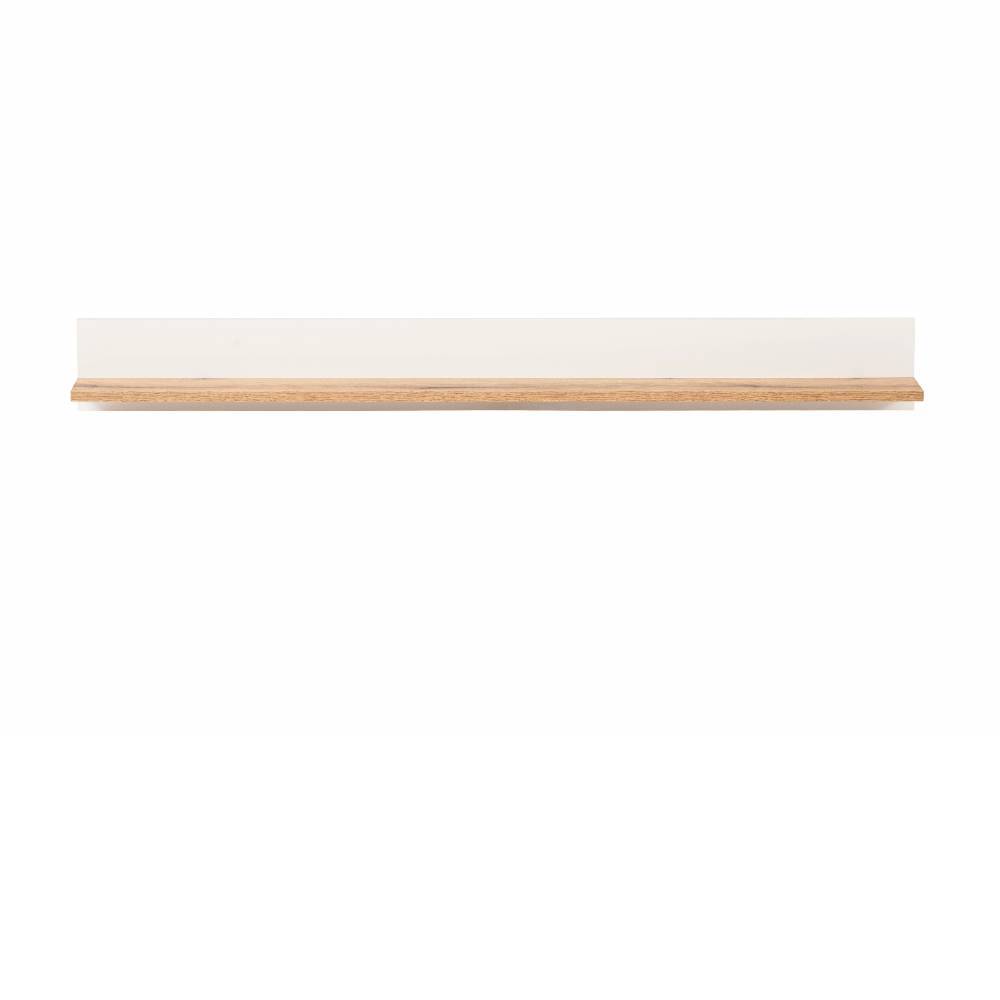 Wandboard in Weiß und Eiche Natur - Acke
