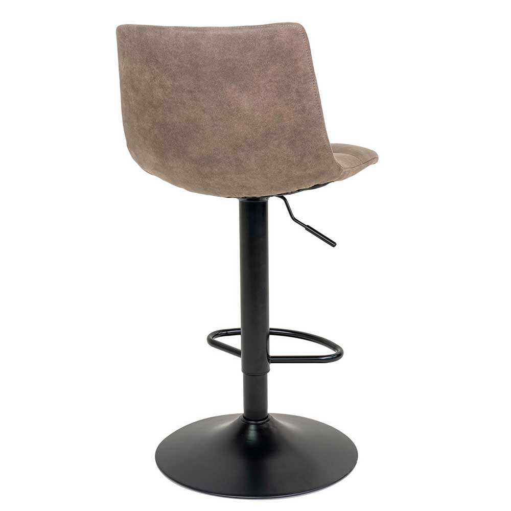 Hellbraune Barstühle höhenverstellbar - Ofmany (2er Set)