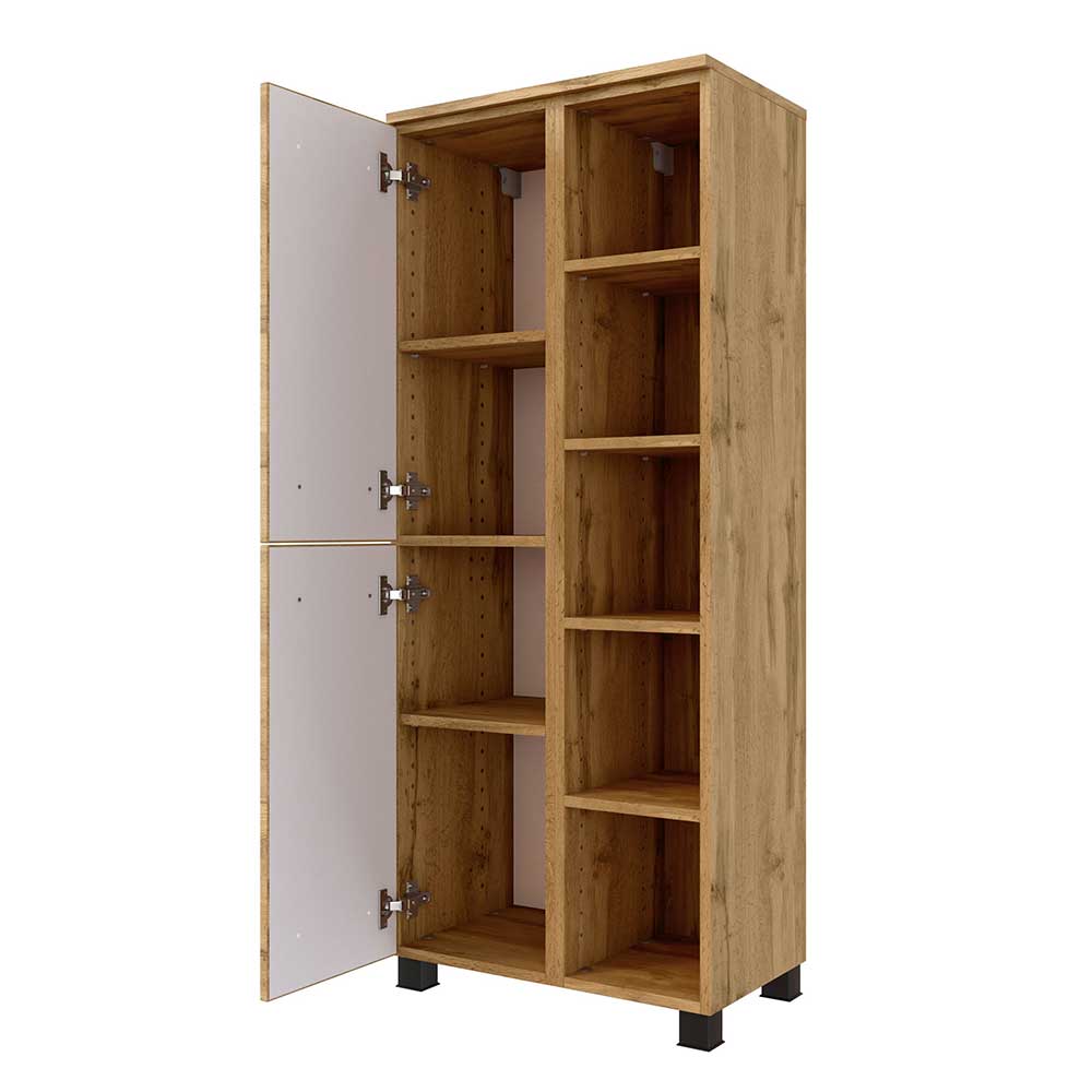55x135x35 Badezimmer Midischrank in Wildeiche NB - Arazony