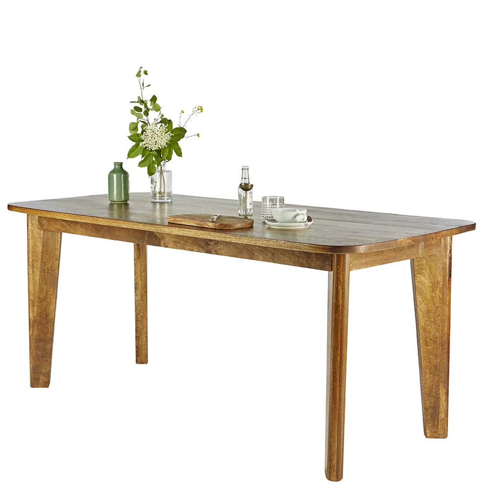 180x80 cm Holz Esstisch aus Mangobaum massiv - Offia