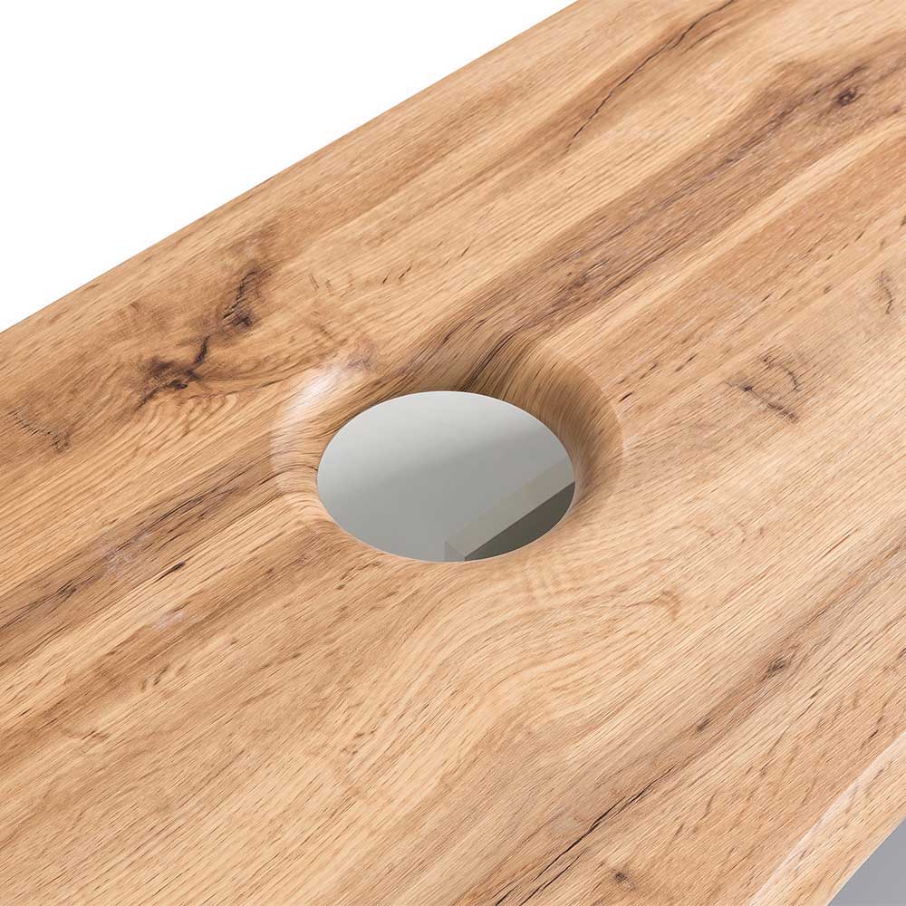 Wand Waschtisch mit zwei Aufsatz-Waschbecken - Tofias