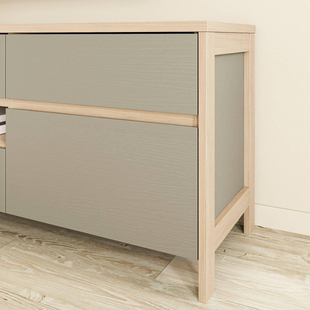 TV-Board in Eukalyptus und Eiche Optik - Promo