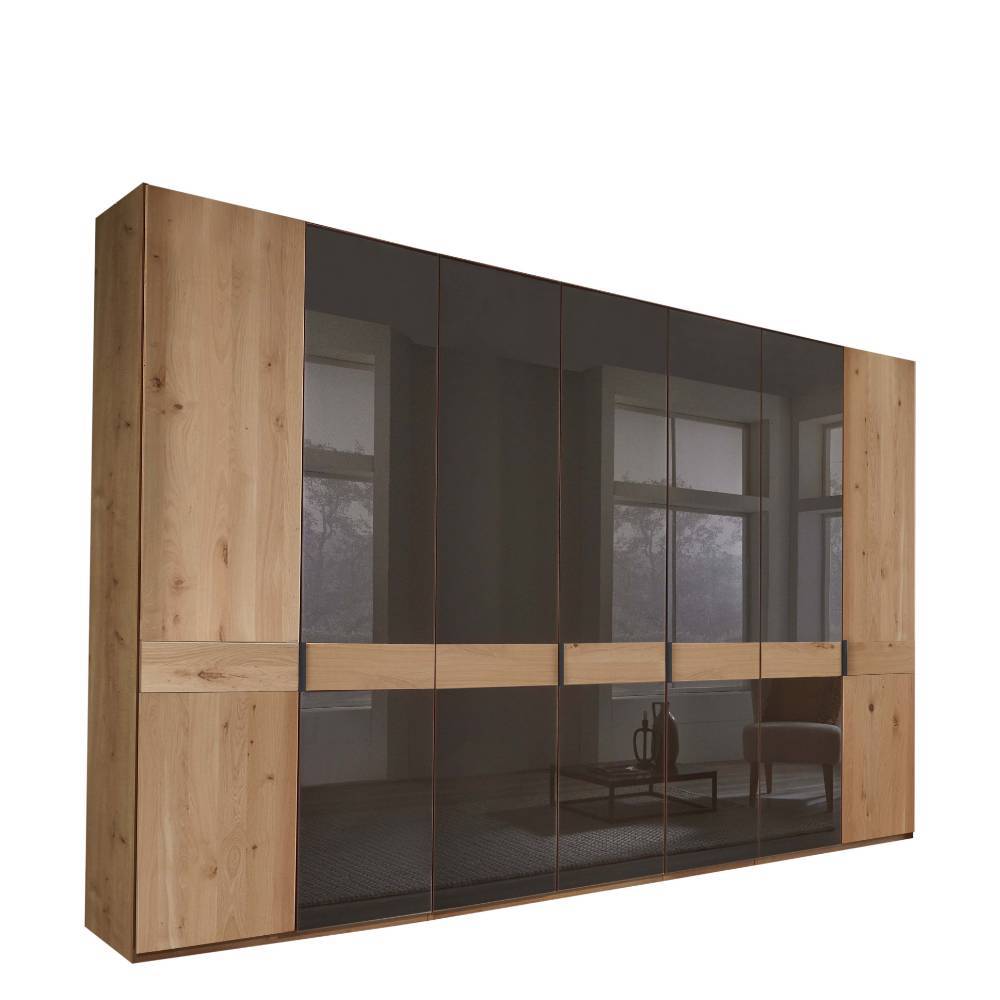 7-türiger Schlafzimmerschrank in Eiche Bianco - Vutonia