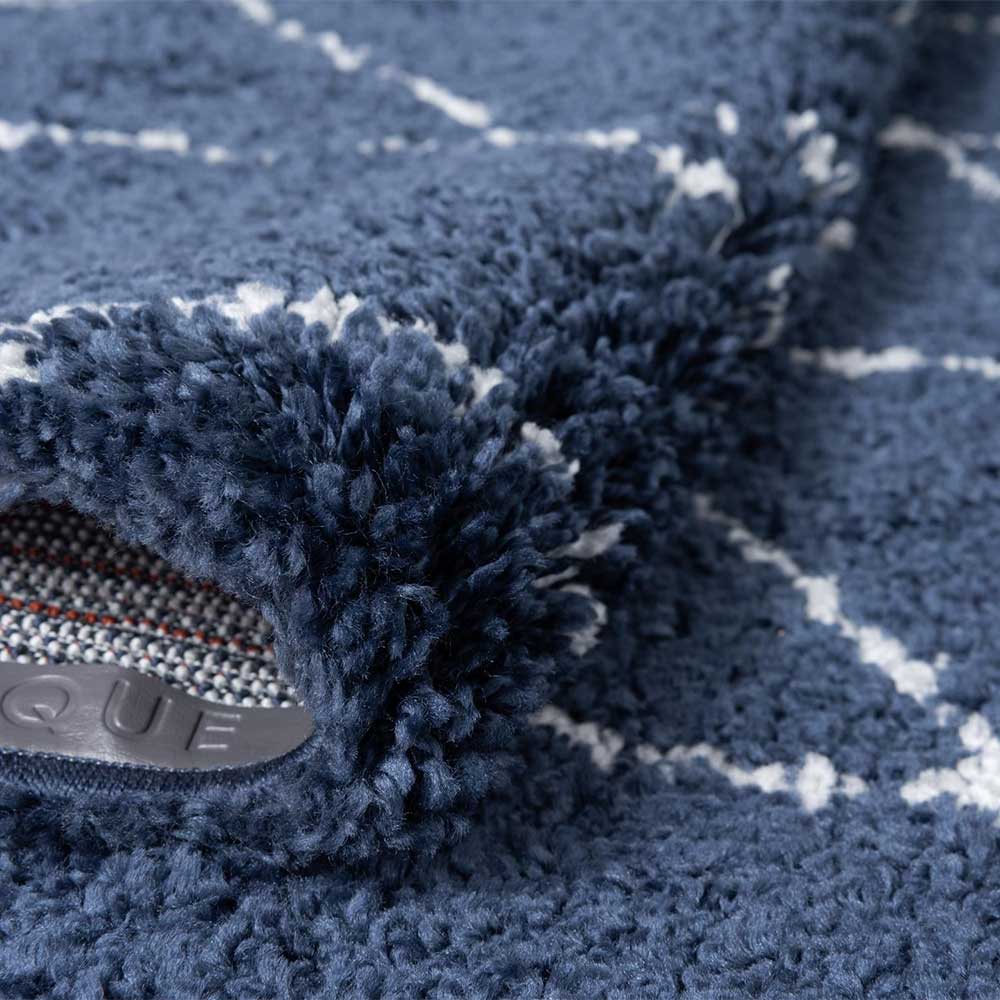 Hochflor Teppich mit Rautenmuster - Pius