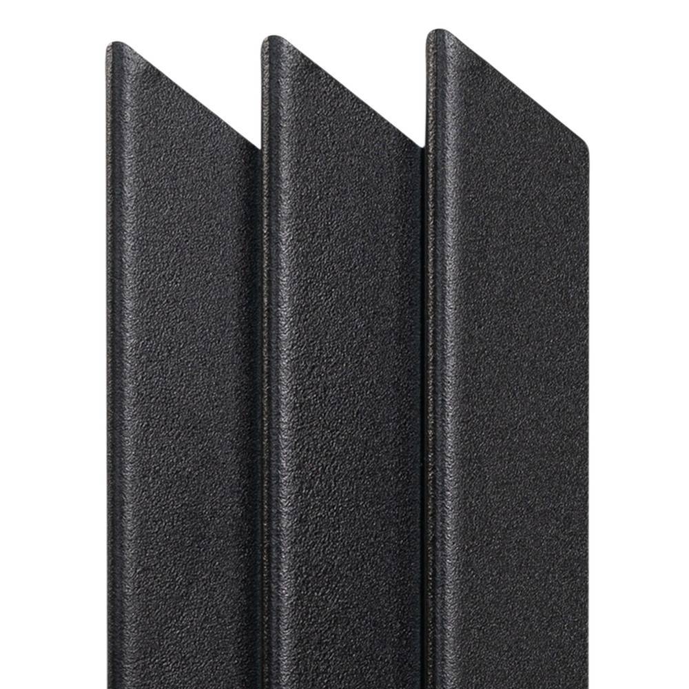 Strukturierte Oberfläche der schwarzen Designgarderobe als Wandhaken – Kenry