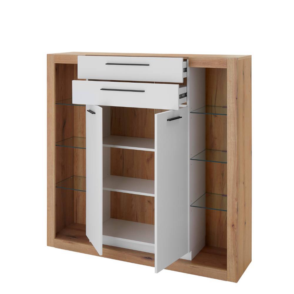 Highboard mit acht offene Fächern - Adejano