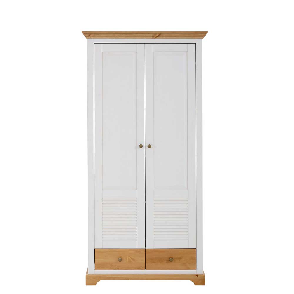 Garderobenschrank im Landhausstil zweifarbig - Axdonira