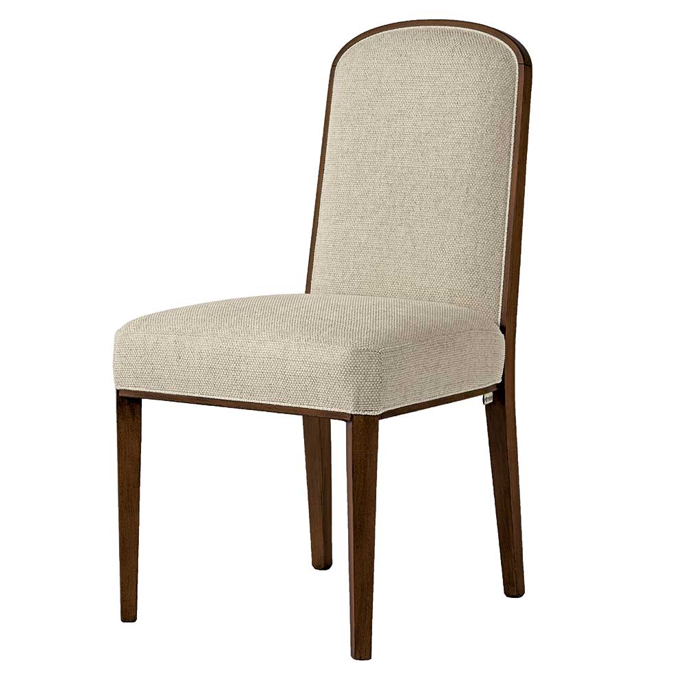 Polsterstuhl in Beige und Buche Braun - Kantasya