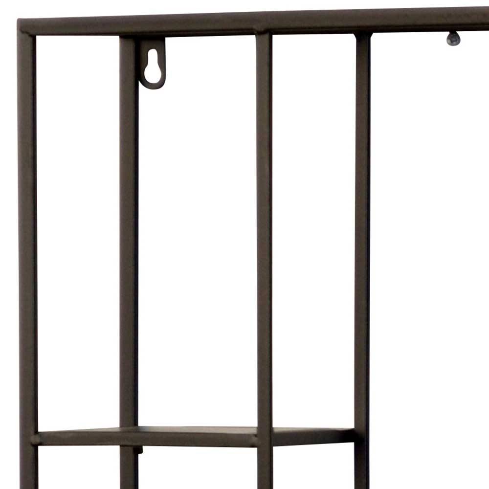 Industrial Hängeregal in Schwarz - 40x60x12 cm - Limburg