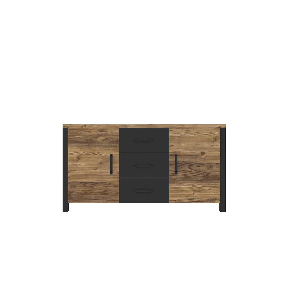 Wohnzimmer Kommode in Fichte Optik - Simeona