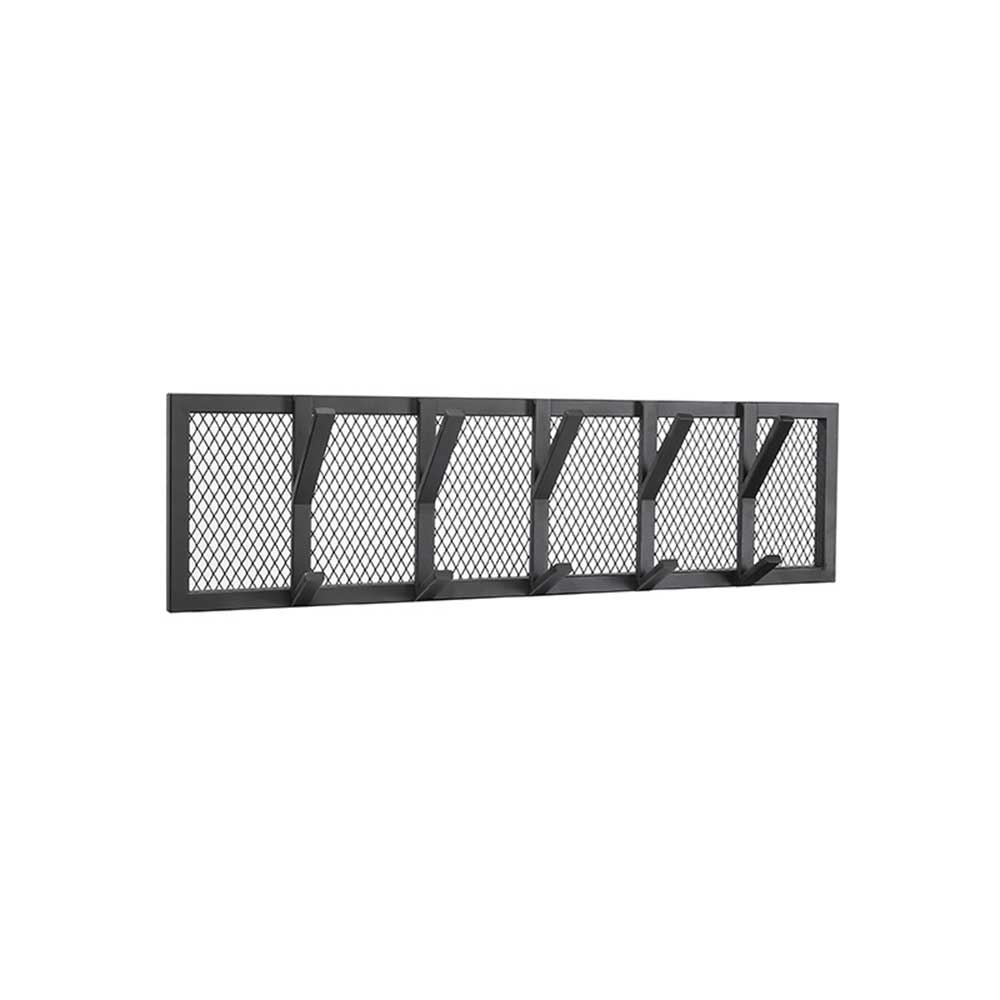 80x22x9 Industrial Hängegarderobe in Schwarz - Reggio