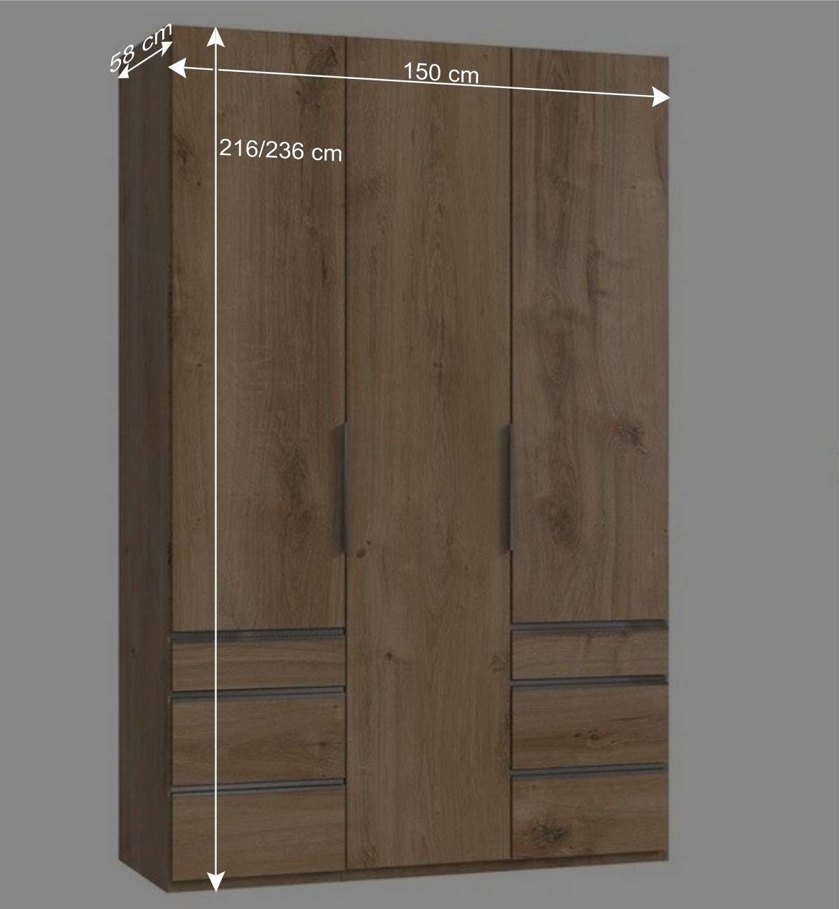Schlafzimmerschrank in 150 cm Breite - Dagidoyo IV