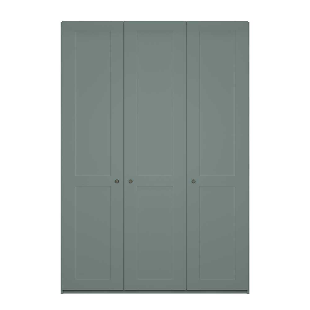 Landhaus-Kleiderschrank in Graugrün - 3-türig - Rajavo