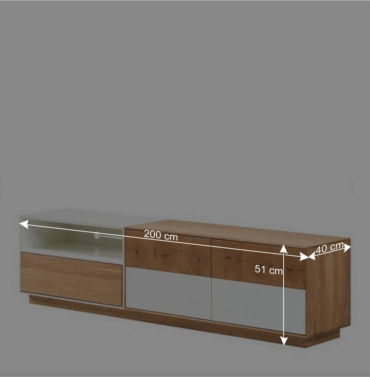 Topp Fernseher Unterschrank 200 cm breit - Smonia