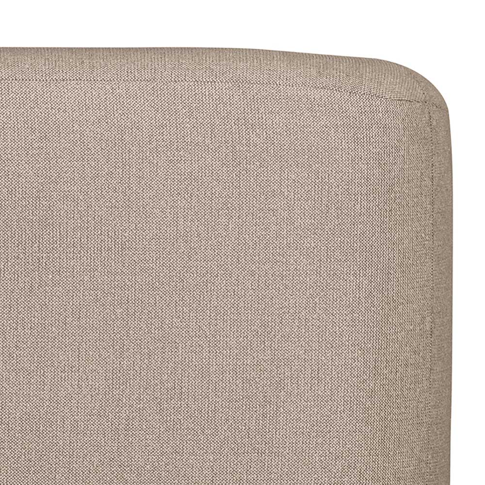 Dreisitzer Couch aus Chenille in Beige - Chake