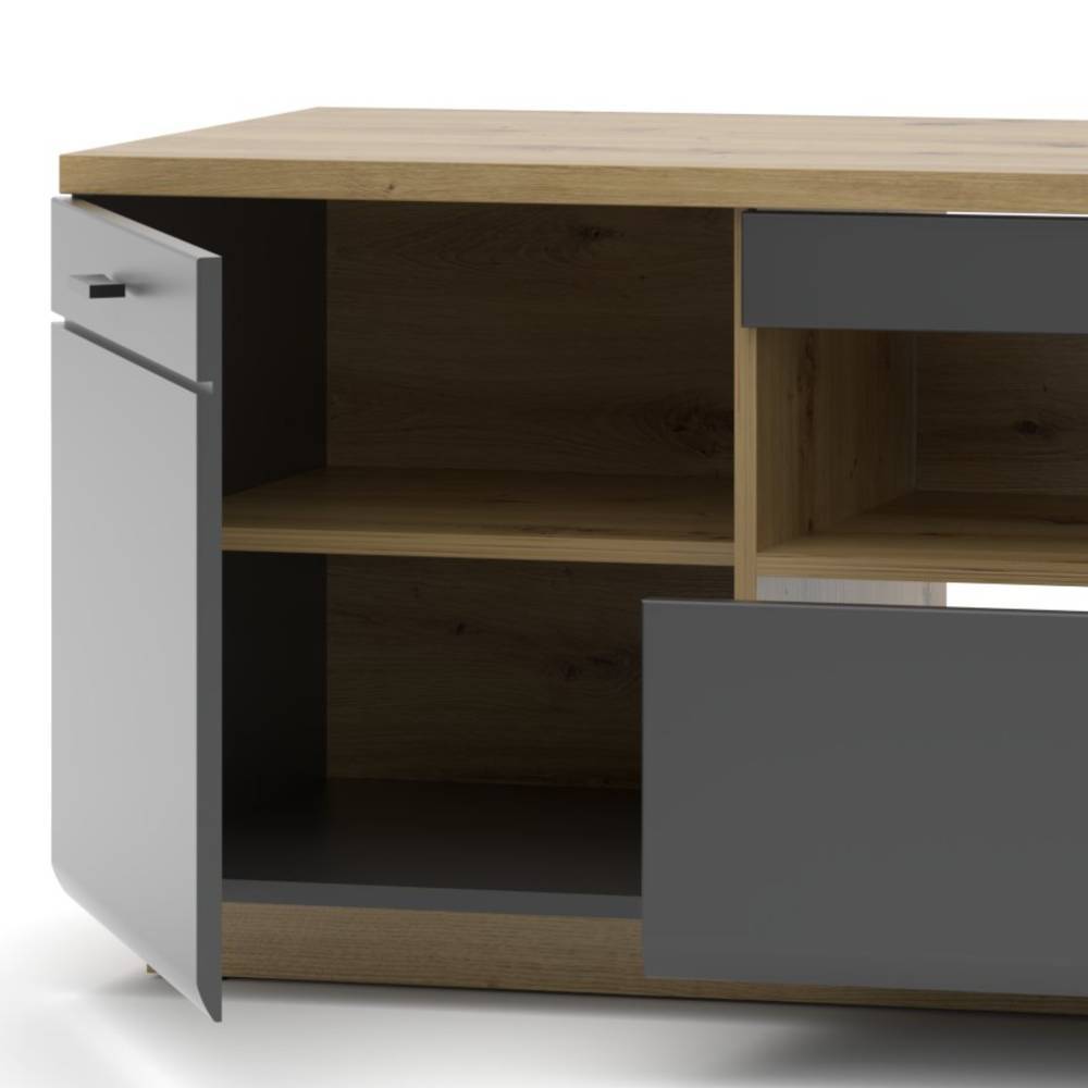 TV Anbauwand Kombination modern - Azar (sechsteilig)