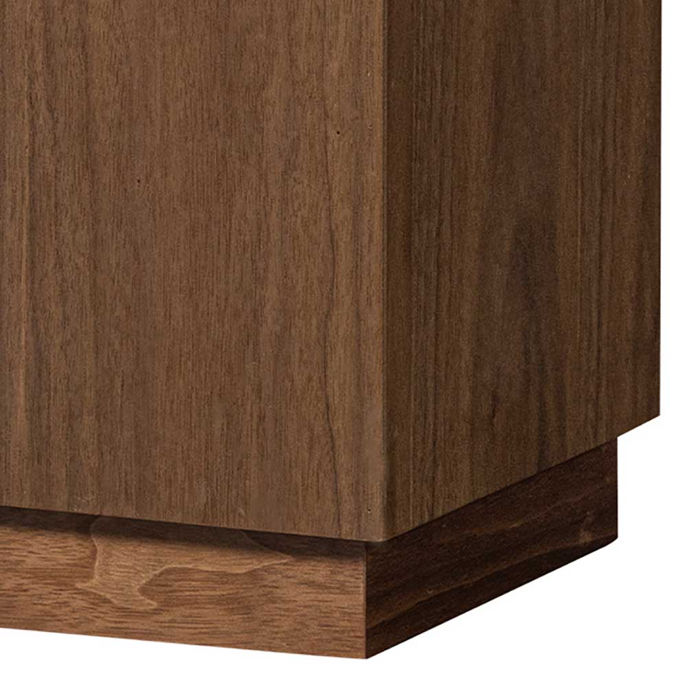Blumensäule in Nussbaum Braun mit Furnier - Electra