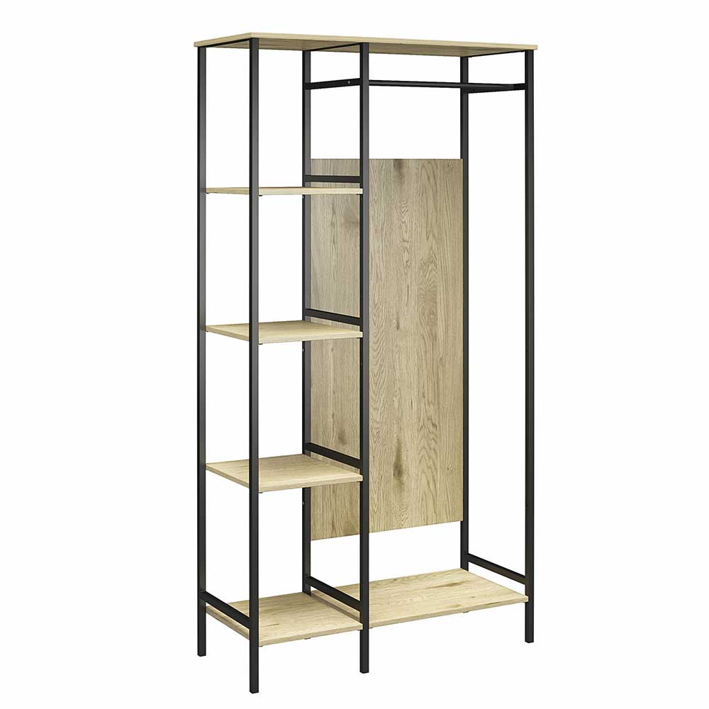 Stehende Garderobe in Holzoptik Natur - Xaidon