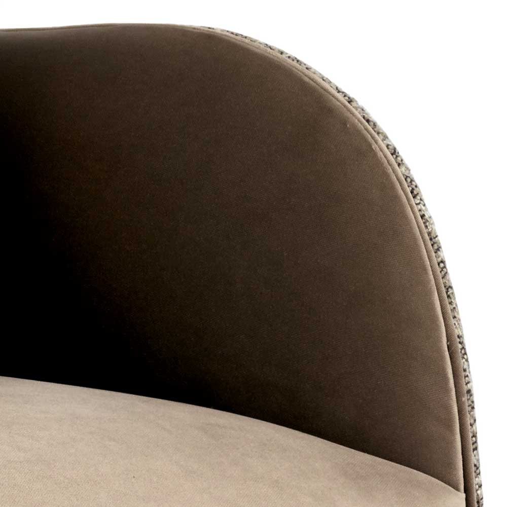 Design Zweisitzer in Beige und Hellbraun - Maria