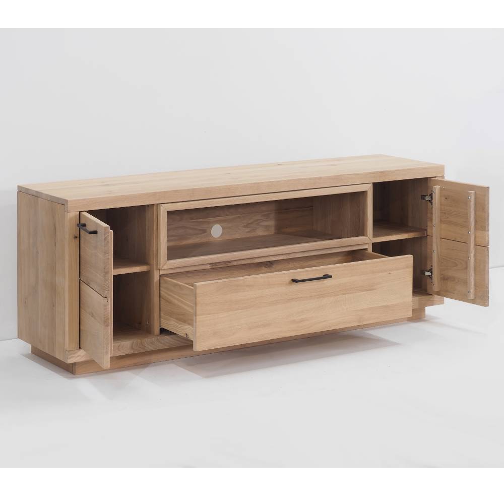 TV Lowboard aus Eiche Massivholz - Buzia