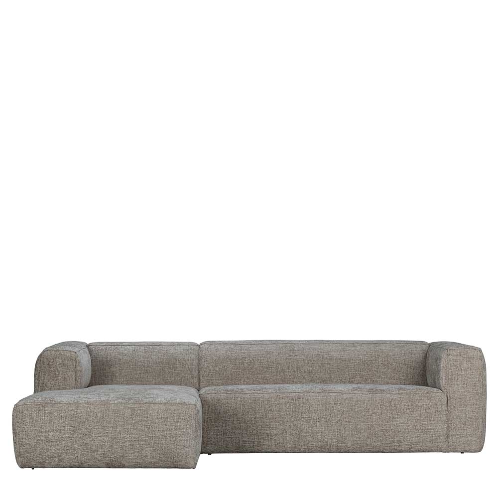 L-Sofa aus Stoff in Beigegrau - Babro